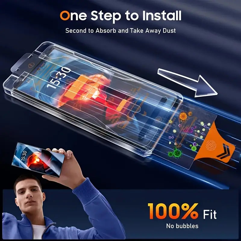 Folie de sticlă securizată pentru Samsung Auto-aliniere