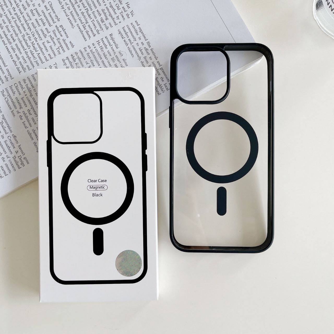 Husă Magnetică Transparentă cu MagSafe pentru iPhone