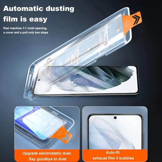 Folie de sticlă securizată pentru Samsung Auto-aliniere