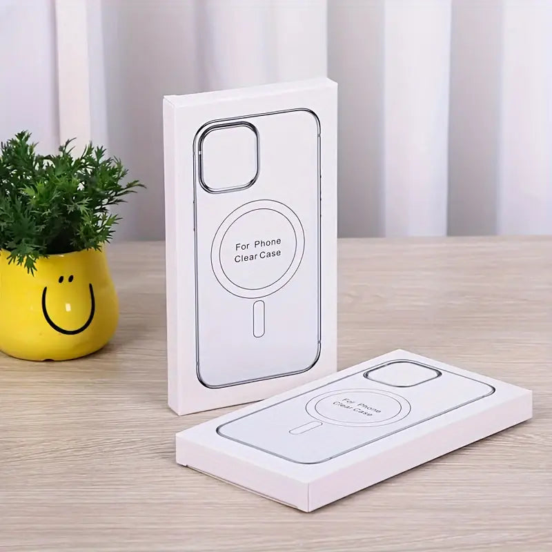 Husă Magnetică Transparentă cu MagSafe pentru iPhone