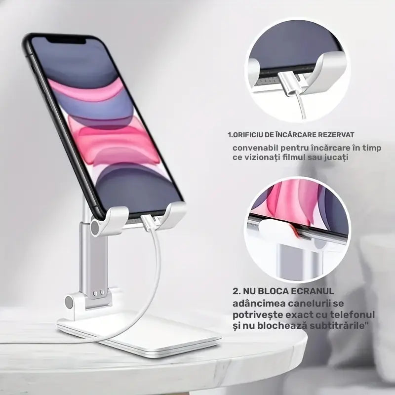 Suport pliabil universal pentru telefon sau tabletă